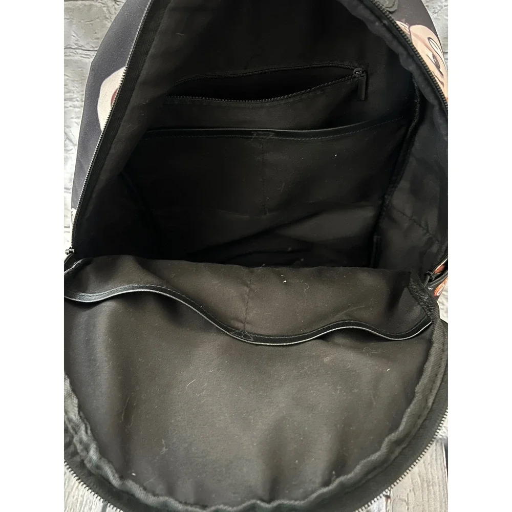 Haikyuu Anime Chibi Characters Black Backpack Hinata Kageyama School Bag